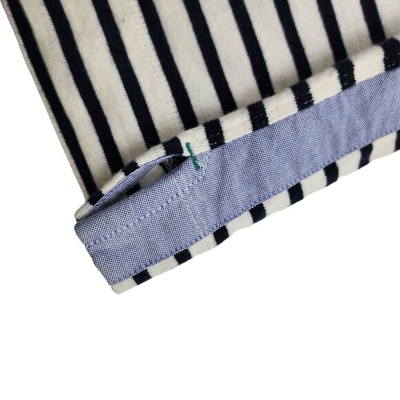 Vineyard Vines Long-Sleeve Striped Knit Top Women's Size XS Off White and Blue - Picture 4 of 8